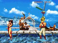 une photo d'Ã©cran de The King of Fighters 95 sur Sega Saturn